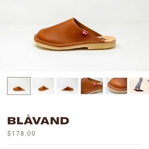 Duckfeet Blåvand Brown Leather Slip-On Mule 38